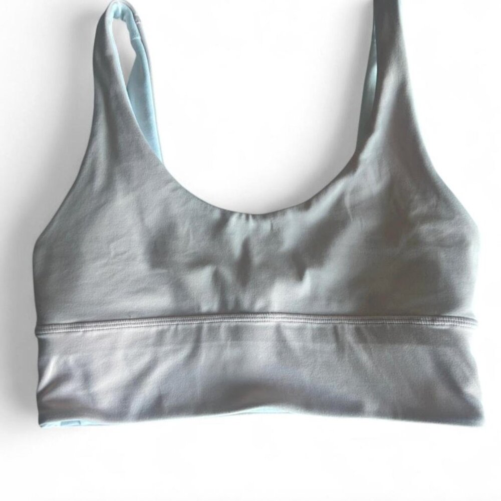 Lululemon Pink/White Align Reversible Sports Bra 6